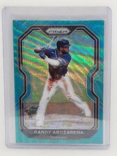 Randy Arozarena 2021 Prizm Baseball - Teal Wave #1 - Tampa Bay Rays