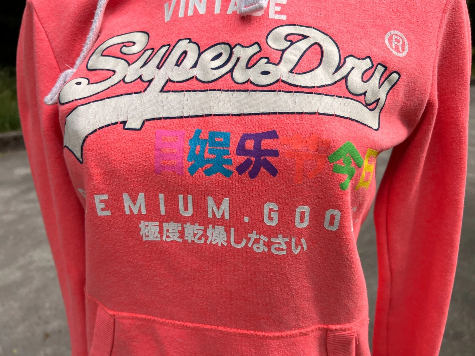 SACAI SUPERDRY DONNA HOODY FELPA CON CAPPUCCIO TAGLIA S BUONE CONDIZIONI OTTIMA COOL