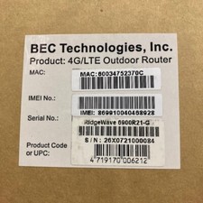 BEC RidgeWave 6900R21-G LTE-A Pro CBRS Industrial Outdoor Router NOB 