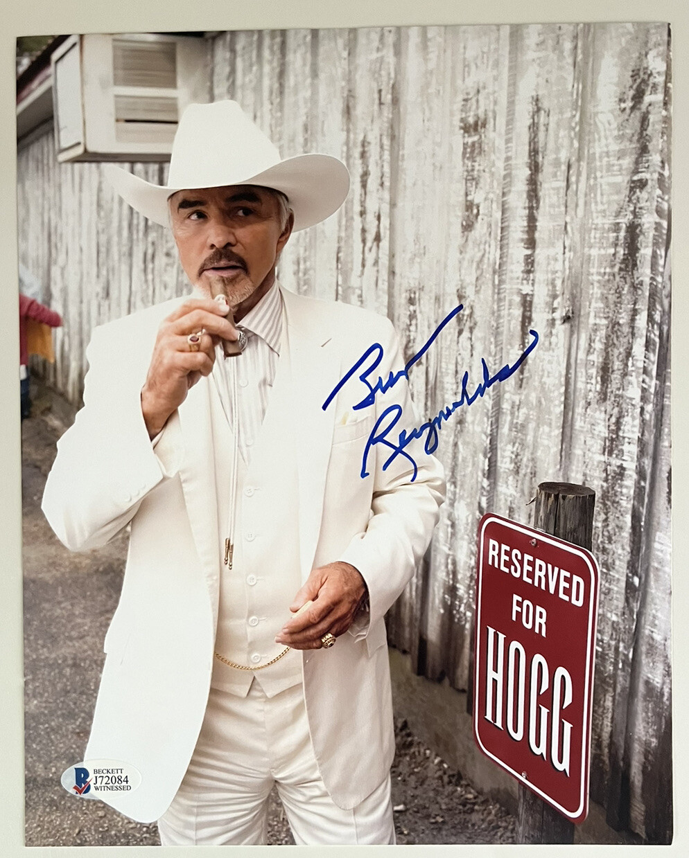 Burt Reynolds Autographed Signed THE DUKES OF HAZZARD 8X10 PHOTO BECKETT BAS 