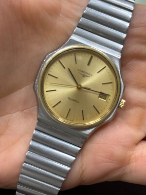 LONGINES 腕時計 シルバー/ゴールド オクタゴン Longines Octagon Watch 4378 Quartz Mens 35mm Swiss Made | eBay