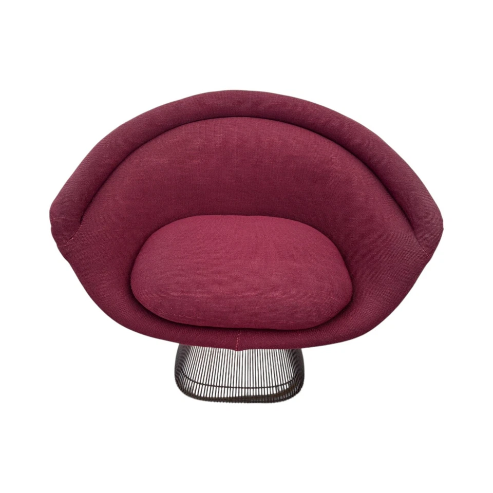 Par de aprox. Warren Platner años 60 para sillones Knoll en alambre de cobre raro Foto 4 de 4