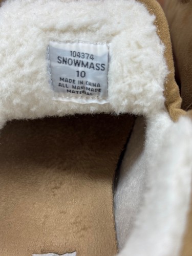 Eva & Zoe Women's Snowmass Slip On Slippers Size 10 Shoes Tan Boots Moccasins - 第 9/11 張圖片