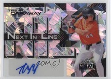 2025 Leaf Metal Next in Line Silver Crystals 17/25 Trent Caraway Auto 1q2