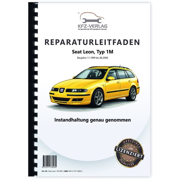 Seat Leon Typ 1M 1999-2006 Instandhaltung Inspektion Wartung Reparaturhandbuch-image