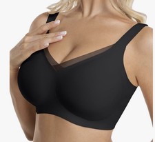 Jelly Bras for Women No Underwire Wireless Push Up Bra Comfortable Full Cover...