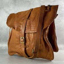 Borsa a tracolla MIHARAYASUHIRO tracolla design in rilievo pelle marrone uomo
