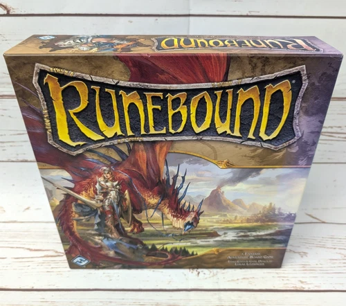 Runebound 3rd Edition Board Game Fantasy Flight Games Complete Sun Fading on Box