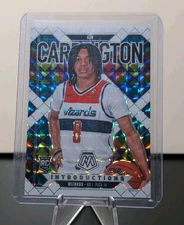 Bub Carrington 2024-25 Mosaic  - Introductions White Mosaic /25 - Wizards RC