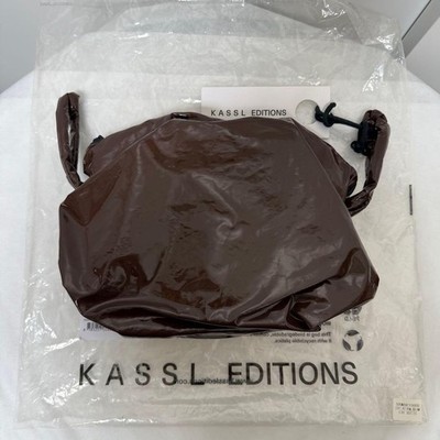KASSL Editions Pouch Lacquer Bag Brown H25xW30xD10cm