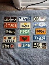 15 1953 General Mills Cereal Bicycle International License Plates