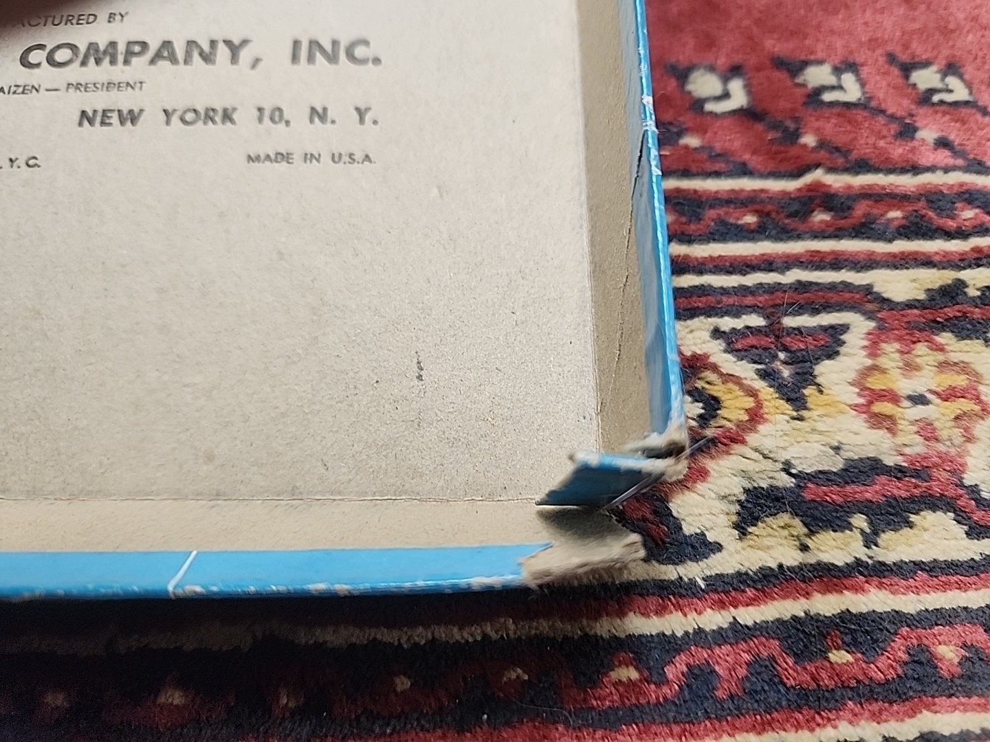 WALT DISNEY'S 1953 PETER PAN A GAME OF ADVENTURE GAME BLUE BOX 