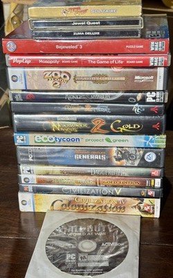 PC CD ROM Computer Video Game Windows LOT ZOO TYCOON 2 Dungeons & Dragons ZUMA +