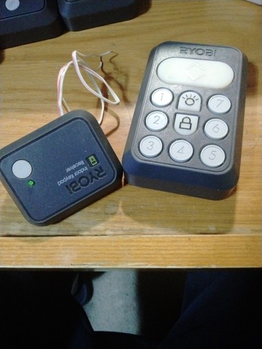 RYOBI Inside Garage Door Wireless Keypad GDA401 w/ Indoor Receiver GDA421 Tested