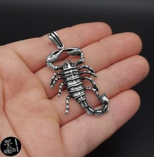 Sterlingsilber Anhänger Halskette Skorpion Krebs Sternzeichen NEU