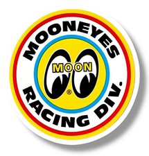 Rat Rod Hot Rod Mooneyes Racing Div. Motorcycle Rat Fink Retro Sticker