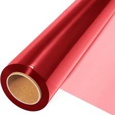 Red Cellophane Wrap Roll 100 Ft. Long X 17.5 in. Wide
