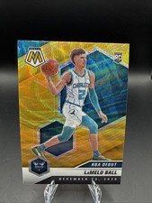 2020-21 Panini Mosaic - NBA Debut LaMelo Ball #262 Gold Wave Mosaic Prizm (RC)
