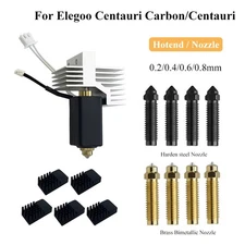 0.2/0.4/0.6/0.8mm Nozzle Hotend Kit For Elegoo Centauri Carbon 3D Printer lot
