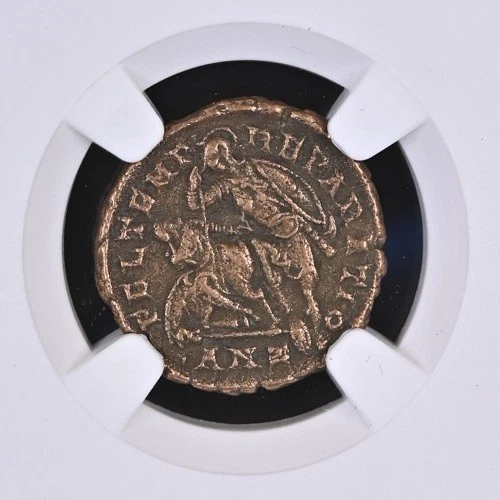 NGC VF GLADIATOR REVERSE AE3 of Constantius II AD 337-361 EXTREMELY FINE - Image 3 of 4