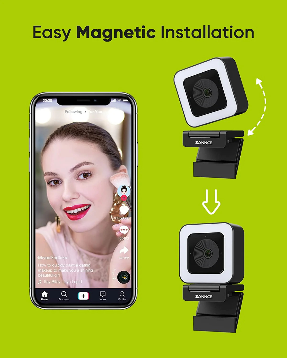 Webcam USB 2K 4MP Super HD à capteur haute résolution et design compact