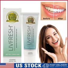 LIVFRESH Toothpaste Gel Clinically Proven to Remove Plaque 250 Better US