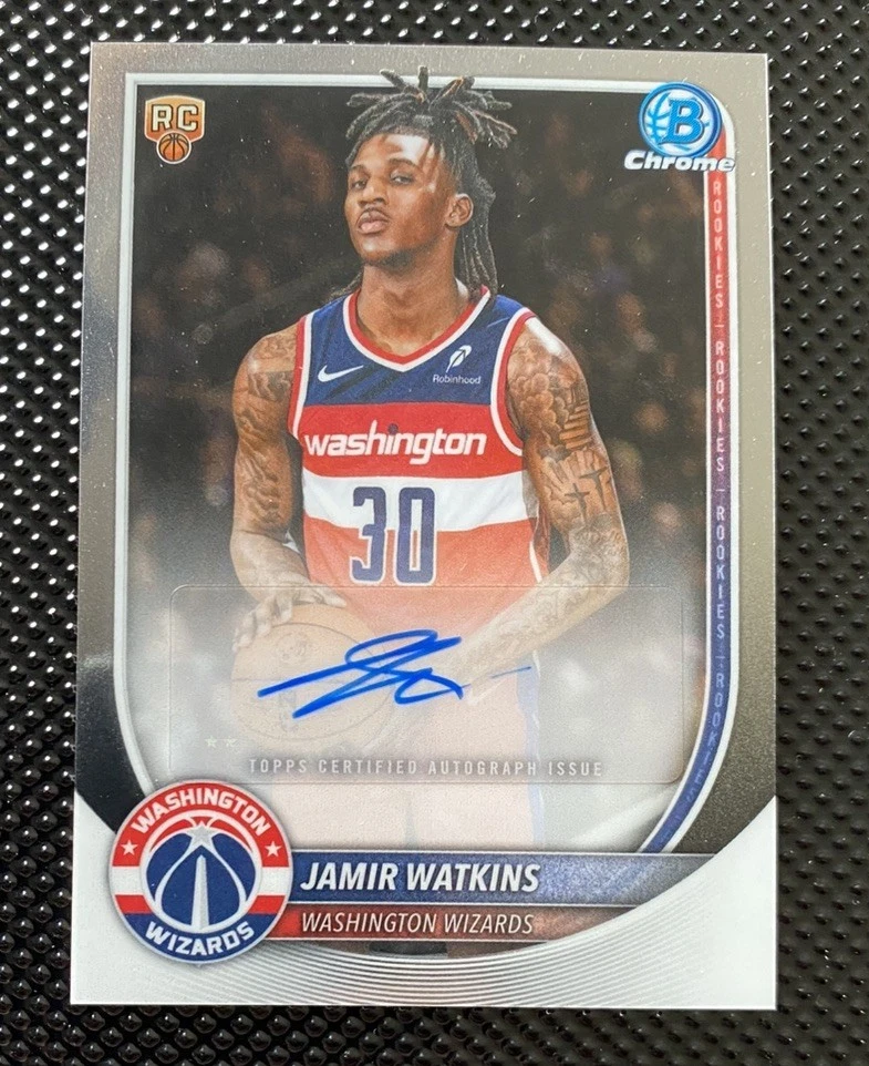 Bowman Washington Wizards Basketball Autographed Sports Trading