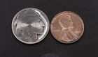 2‑Pack Spiral Set – Buffalo Nickel & Wheat Penny - Hand Carved - Two Coin Lot