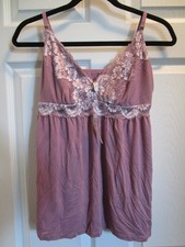 SOMA COOL NIGHTS SOFT SUPPORT SLEEP CAMI TOP IN BEACH PLUM SIZE MEDIUM NEW