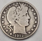 1912-S *SILVER* Barber Silver Half Dollar  *SILVER*