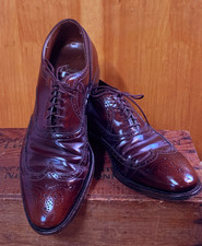 Vtg Cordwainer Wright Arch Preserver Wingtip Shoes Cordovan Leather Mens 11