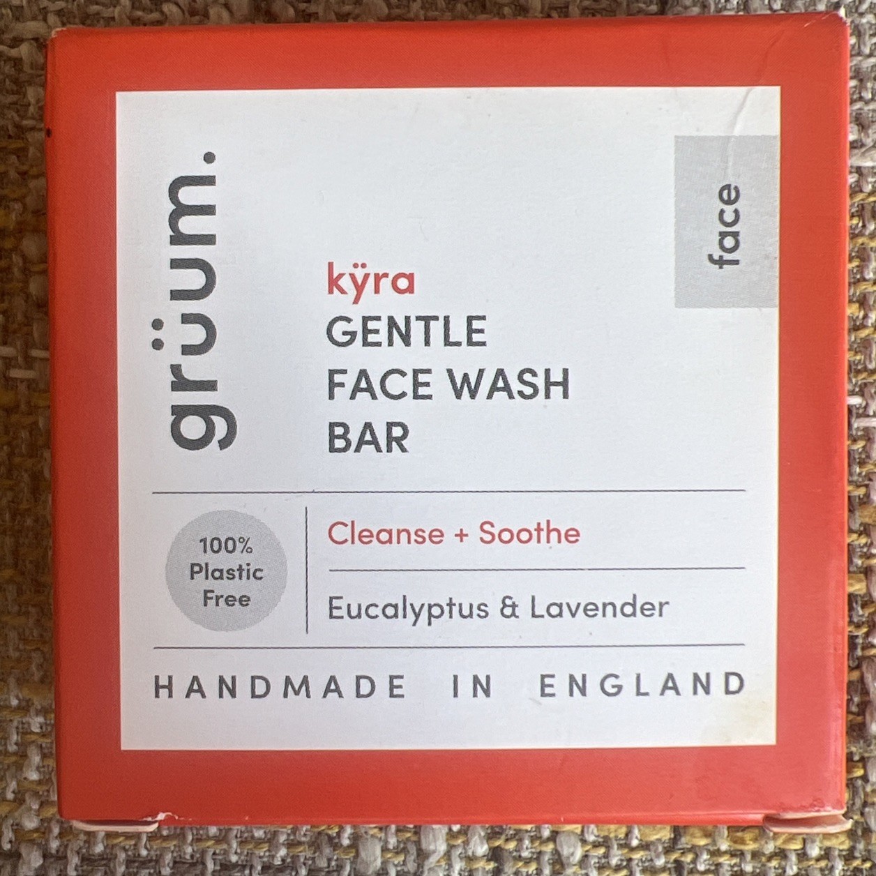 2XGruum Kyra Gentle Face Wash Bar Cleans + Smooth Eucalyptus &Lavender For Face