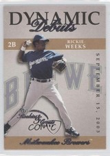 2003 Fleer Rookies & Greats Dynamic Debuts Rickie Weeks #1DD 0b0