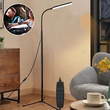 LED Stehlampe Dimmbar Standleuchte Wohnzimmer Stehleuchte Büro Stehend Leselampe