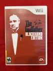 The Godfather Blackhand Edition Nintendo Wii 2007, No Manual, Mint Disc