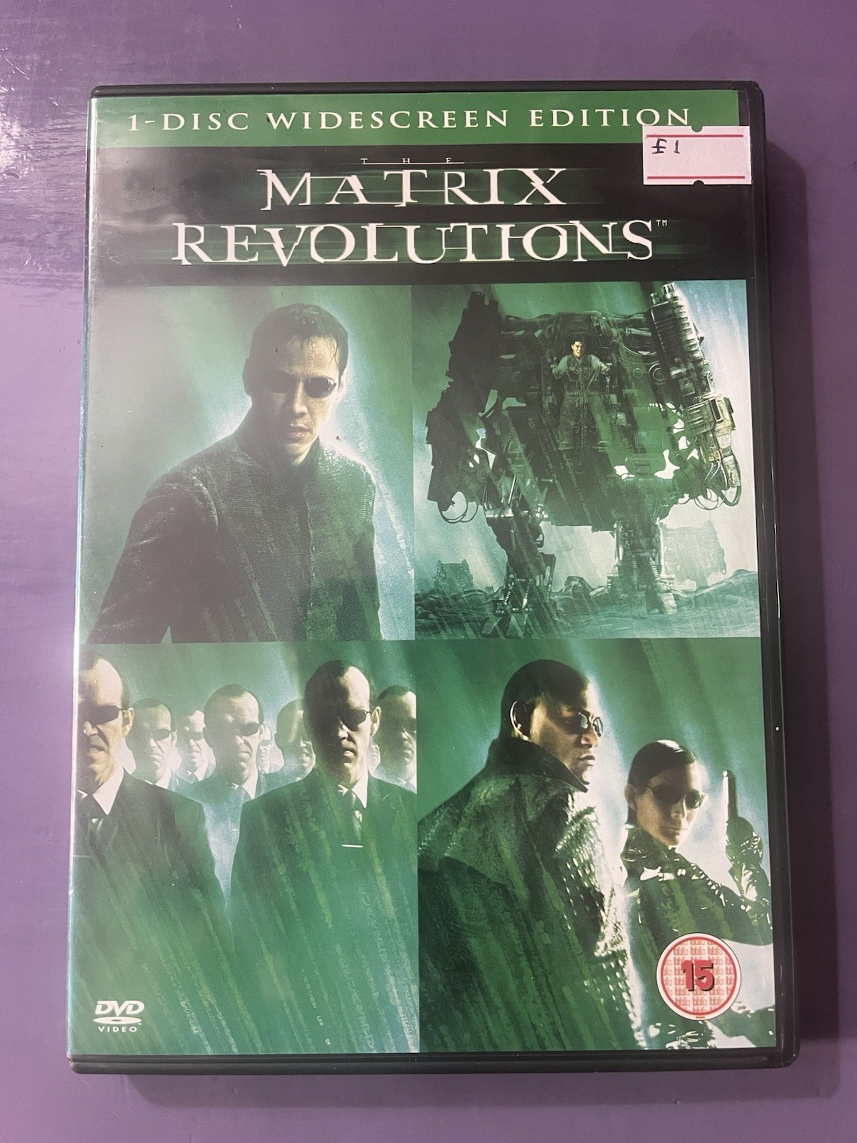Matrix Revolutions DVD Video Movie 1-Disc Widescreen Edition 2004 Region 2 PAL