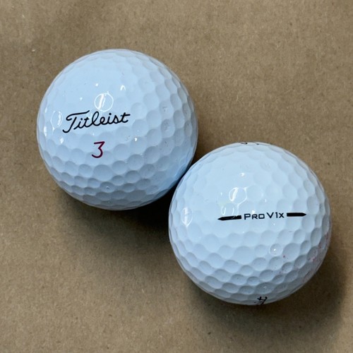 24 Near Mint AAAA Titleist Pro V1X 2025 Used Golf Balls w/ Mesh Bag