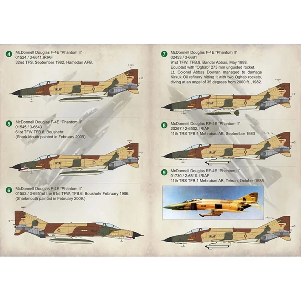 McDonnell Douglas F-4 Phantom Decals 1:48 PS 48-131 for Aircraft model - Image 4 of 4
