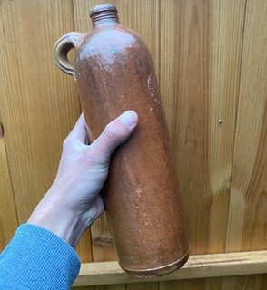 Vintage Ober Selters Nassau Impressed German Salt Glaze Mineral Water Bottle