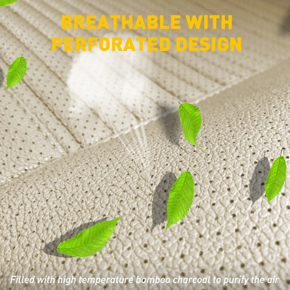 2X Universal Car Seat Covers PU Leather Auto Interior Cushion Truck Van Accessor - Изображение 4 из 4