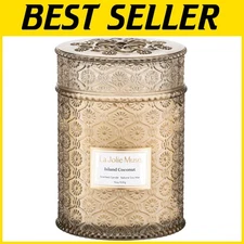 Vanilla Coconut Candle - Natural Soy Wax, Clean Burn