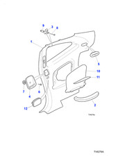 Jaguar Genuine Panel Fixing Insert Strip Line Finisher Fits XK8 KZR100009