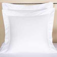 European Square Pillow Shams Set of 2pc 600-TC 100 Egyptian Cotton Pack of 2