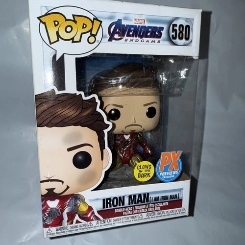 Funko Pop Iron Man  I Am Iron Man PX Previews Exclusive Glow in the dark