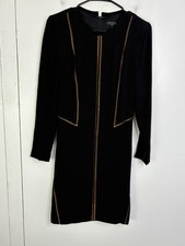 Rag And Bone Dress Womens 2 Raj Copper Stitching Cocktail Figure Hugging Stretch