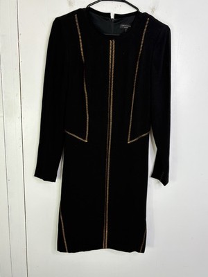 Rag And Bone Dress Womens 2 Raj Copper Stitching Cocktail Figure Hugging Stretch