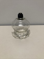 Vintage Glass HOMCO Home Interiors Clear Ruffled Rim Votive Cups With Grommet