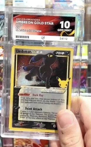 Umbreon Gold Star 17/17 Celebrations Classic ACE 10 Gem Mint