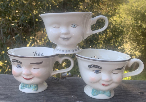 Bailey's Irish Cream Mugs Lot-3 Yum Winking Helen Hunt Los Angeles Youth Network