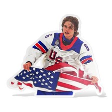 Jack Hughes USA Hockey Olympics Sticker Decal–Glossy Waterproof Vinyl Self